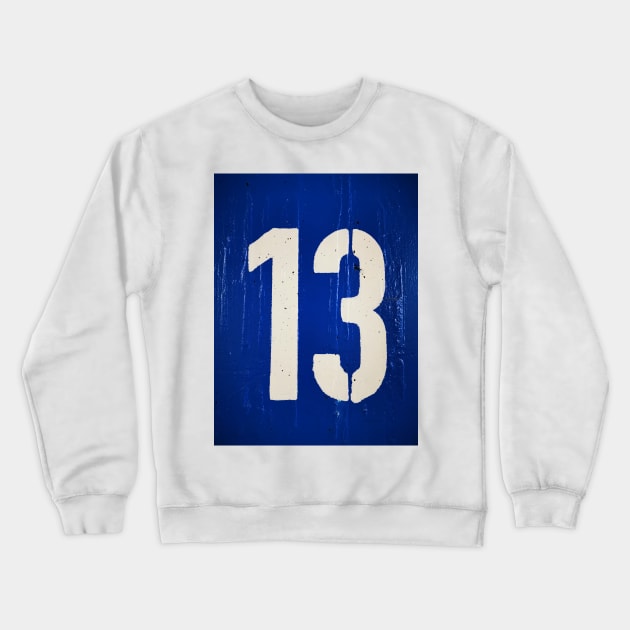 BIG and BOLD number THIRTEEN Crewneck Sweatshirt by mister-john